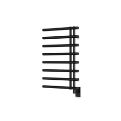 Linx 30" x 20" Hardwired Heated Towel Rail - Matte Black thumbnail 1