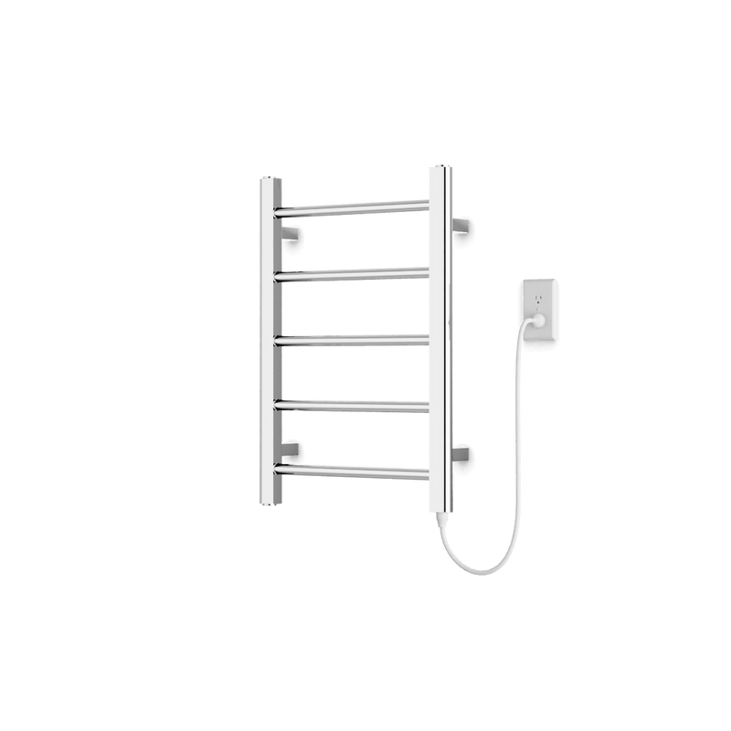 Ryton 26" x 18" Plug-In Heated Towel Rail - Chrome image 1