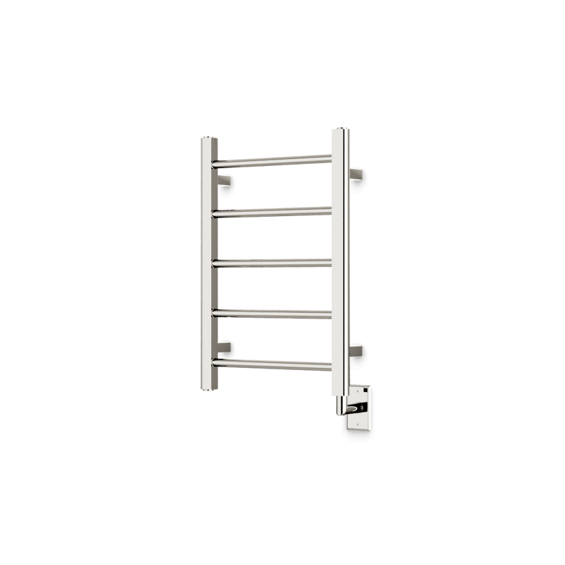 Ryton 26" x 18" Hardwired Heated Towel Rail - Polished Nickel image 1