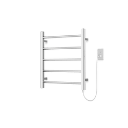 Ryton 26" x 24" Plug-In Heated Towel Rail - Chrome thumbnail 1