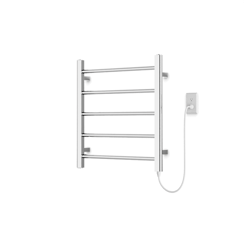 Ryton 26" x 24" Plug-In Heated Towel Rail - Chrome image 1