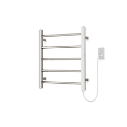 MR06560P - Ryton Towel Warmer 26" x 24" Plug-In Black Artos US Polished Nickel 