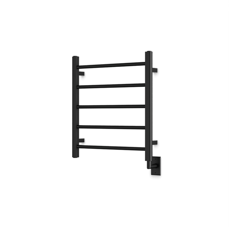 Ryton 26" x 24" Hardwired Heated Towel Rail - Matte Black image 1