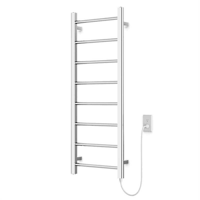 Ryton 47" x 18" Plug-In Heated Towel Rail - Chrome image 1
