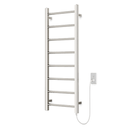 Ryton 47" x 18" Plug-In Heated Towel Rail - Polished Nickel thumbnail 1