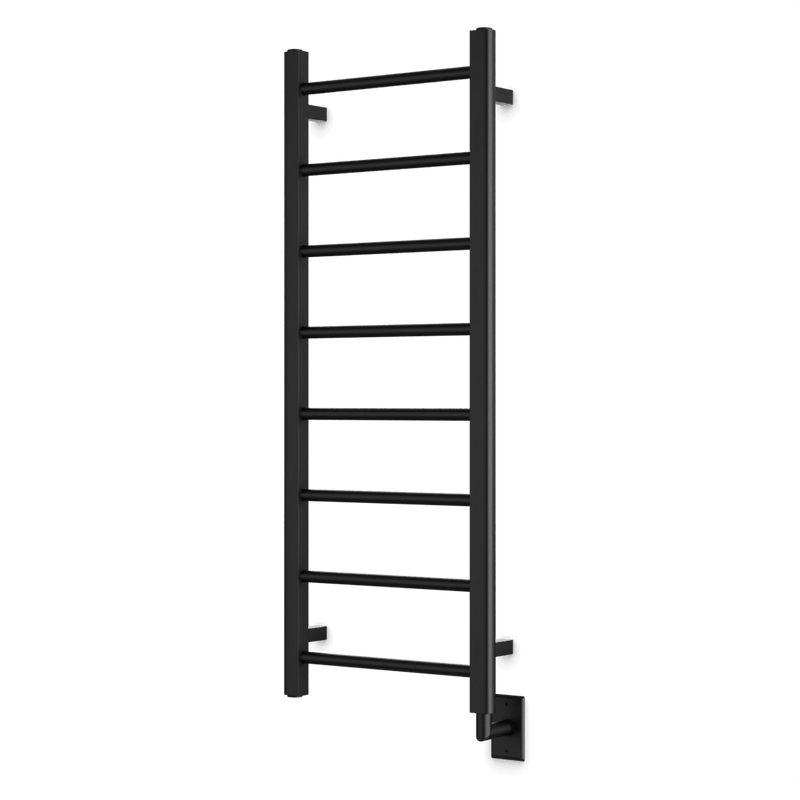 Ryton 47" x 18" Hardwired Heated Towel Rail - Matte Black image 1
