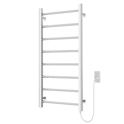 Ryton 47" x 24" Plug-In Heated Towel Rail - Chrome thumbnail 1