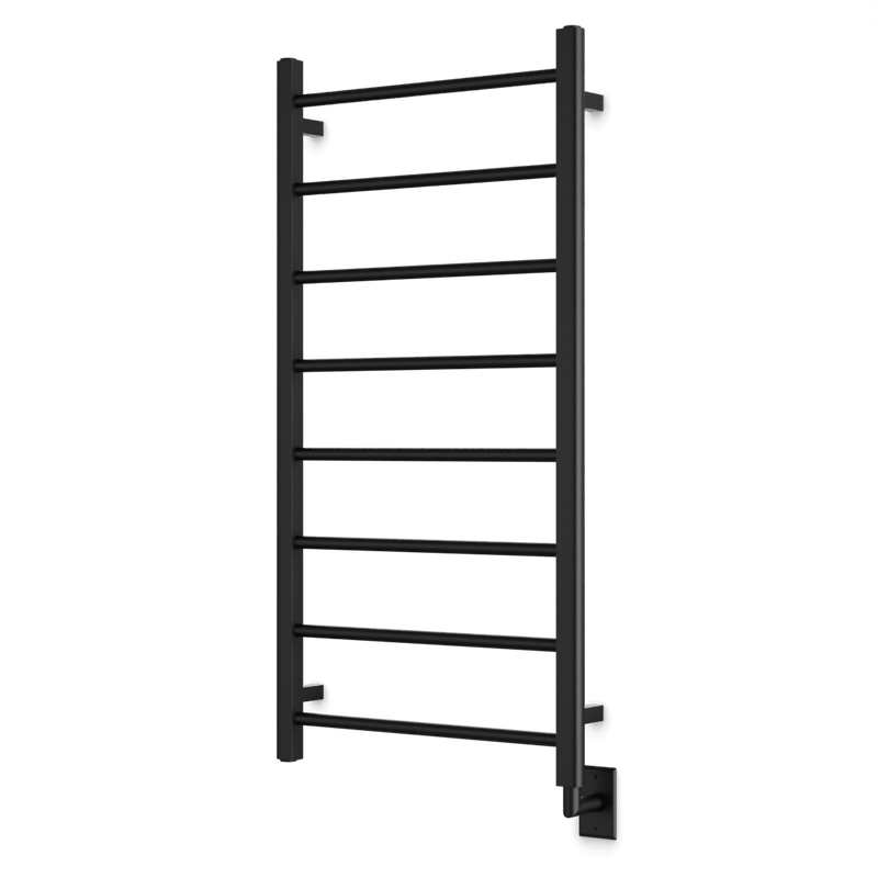Ryton 47" x 24" Hardwired Heated Towel Rail - Matte Black image 1