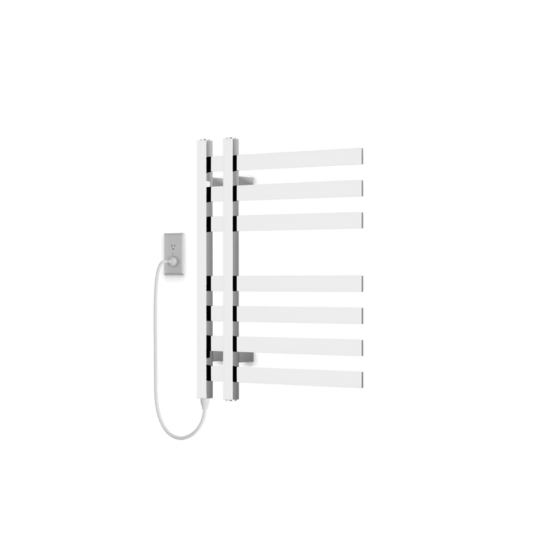 Lioni 27" x 20" Plug-In Heated Towel Rail - Chrome image 1