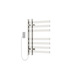 Lioni 27" x 20" Plug-In Heated Towel Rail - Polished Nickel thumbnail 1
