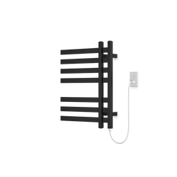 Lioni 27" x 20" Plug-In Heated Towel Rail - Matte Black thumbnail 1