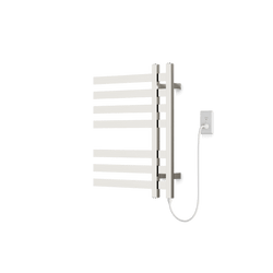 Lioni 27" x 20" Plug-In Heated Towel Rail - Polished Nickel thumbnail 1