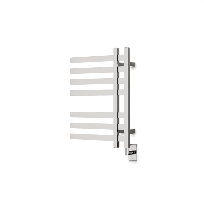 Lioni 27" x 20" Hardwired Heated Towel Rail - Brushed Nickel image 1