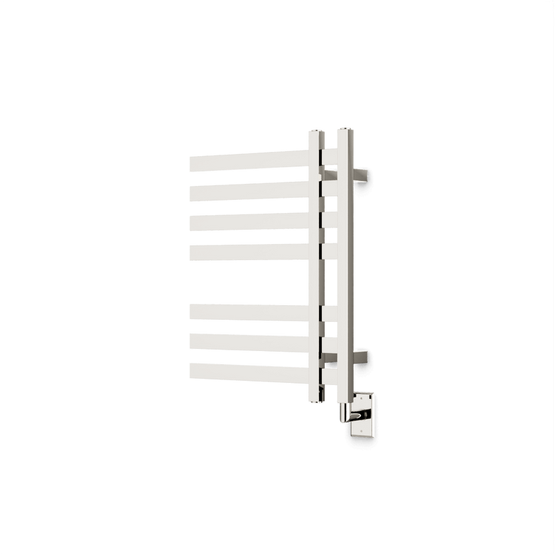 Lioni 27" x 20" Hardwired Heated Towel Rail - Polished Nickel image 1