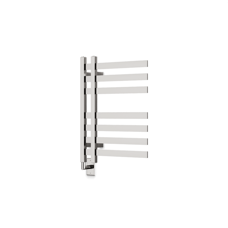 Lioni 27" x 20" Hardwired Heated Towel Rail - Brushed Nickel image 1