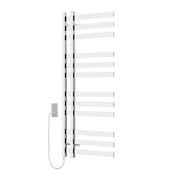 Lioni 48" x 20" Plug-In Heated Towel Rail - Chrome thumbnail 1