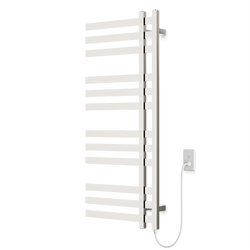 Lioni 48" x 20" Plug-In Heated Towel Rail - Polished Nickel thumbnail 1