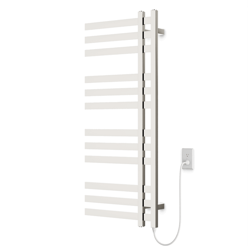 Lioni 48" x 20" Plug-In Heated Towel Rail - Polished Nickel image 1
