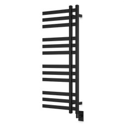 Lioni 48" x 20" Hardwired Heated Towel Rail - Matte Black thumbnail 1