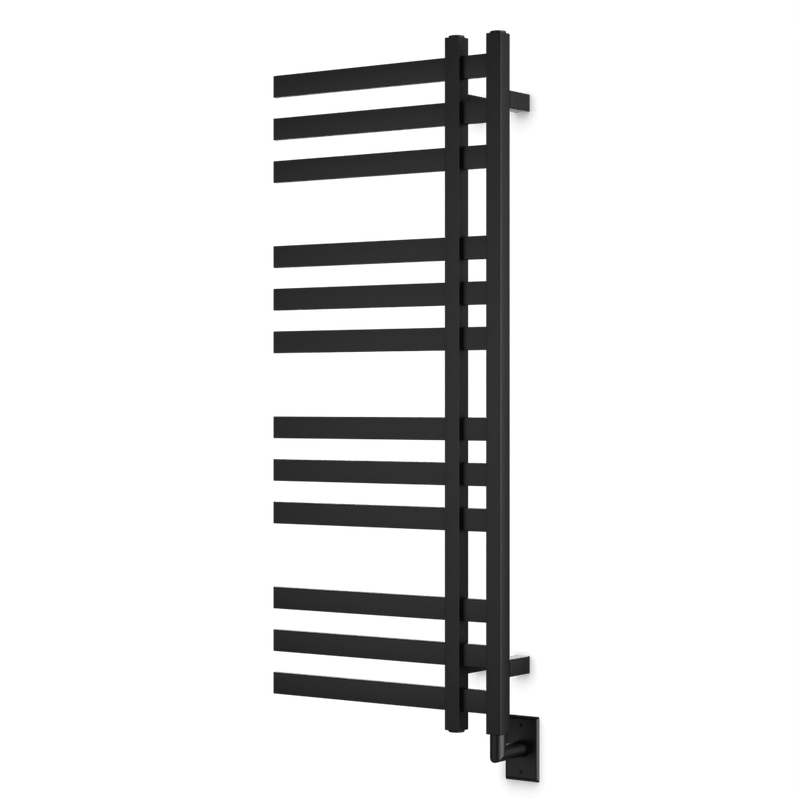 Lioni 48" x 20" Hardwired Heated Towel Rail - Matte Black image 1