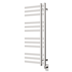 Lioni 48" x 20" Hardwired Heated Towel Rail - Brushed Nickel thumbnail 1