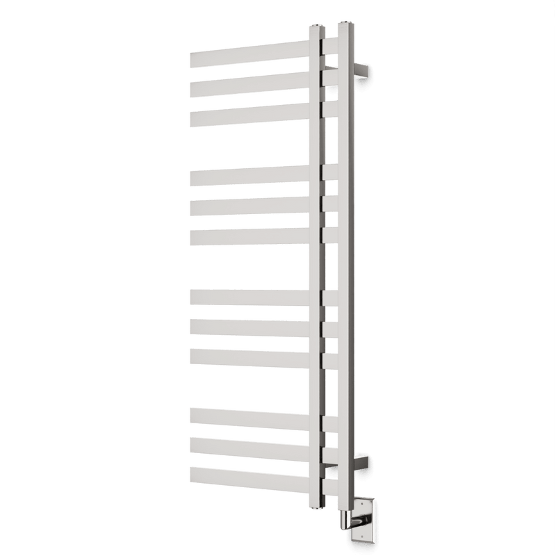 Lioni 48" x 20" Hardwired Heated Towel Rail - Brushed Nickel image 1