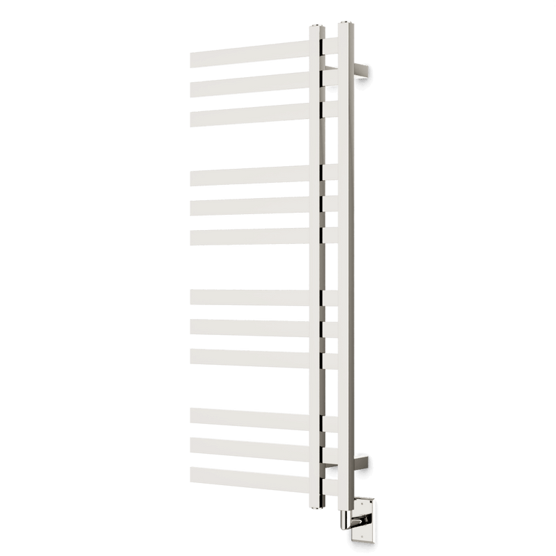 Lioni 48" x 20" Hardwired Heated Towel Rail - Polished Nickel image 1