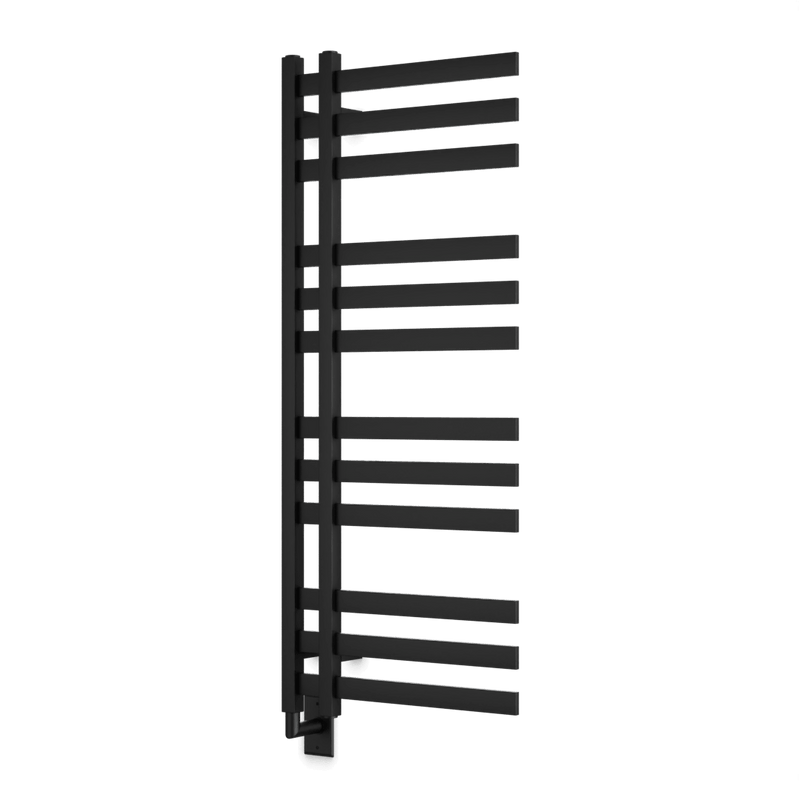 Lioni 48" x 20" Hardwired Heated Towel Rail - Matte Black image 1