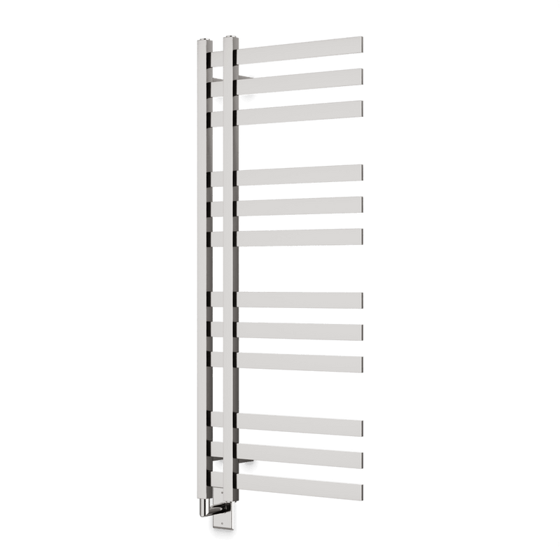 Lioni 48" x 20" Hardwired Heated Towel Rail - Brushed Nickel image 1