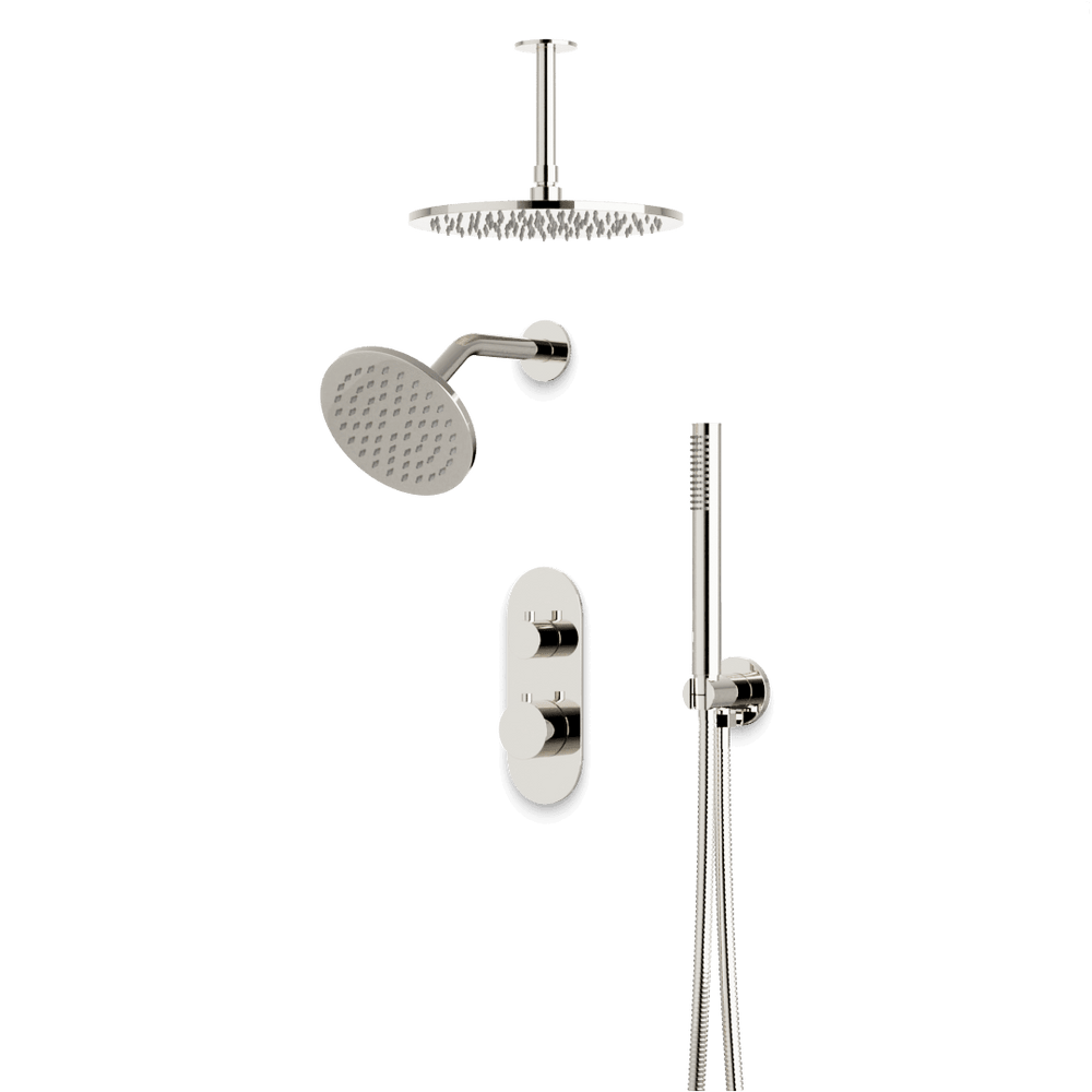 Opera Thermostatic Shower Trim Kit with Wall & Ceiling Mount
