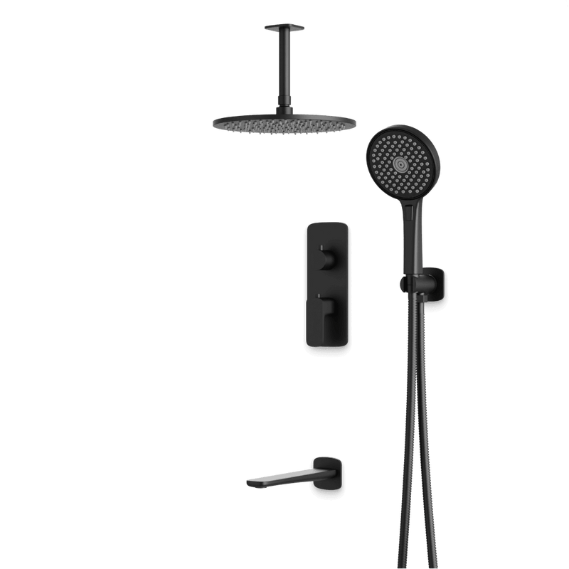 Harmony Thermostatic Shower Trim Kit with Hand Shower, Tub Filler - PS120TRBK image 1