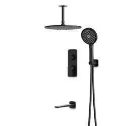 Harmony Thermostatic Shower Trim Kit with Hand Shower, Tub Filler - PS120TRBK thumbnail 4