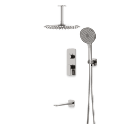 Harmony Thermostatic Shower Trim Kit with Hand Shower, Tub Filler - PS120TRBN thumbnail 4