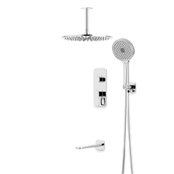 Harmony Thermostatic Shower Trim Kit with Hand Shower, Tub Filler - PS120TRCH thumbnail 4