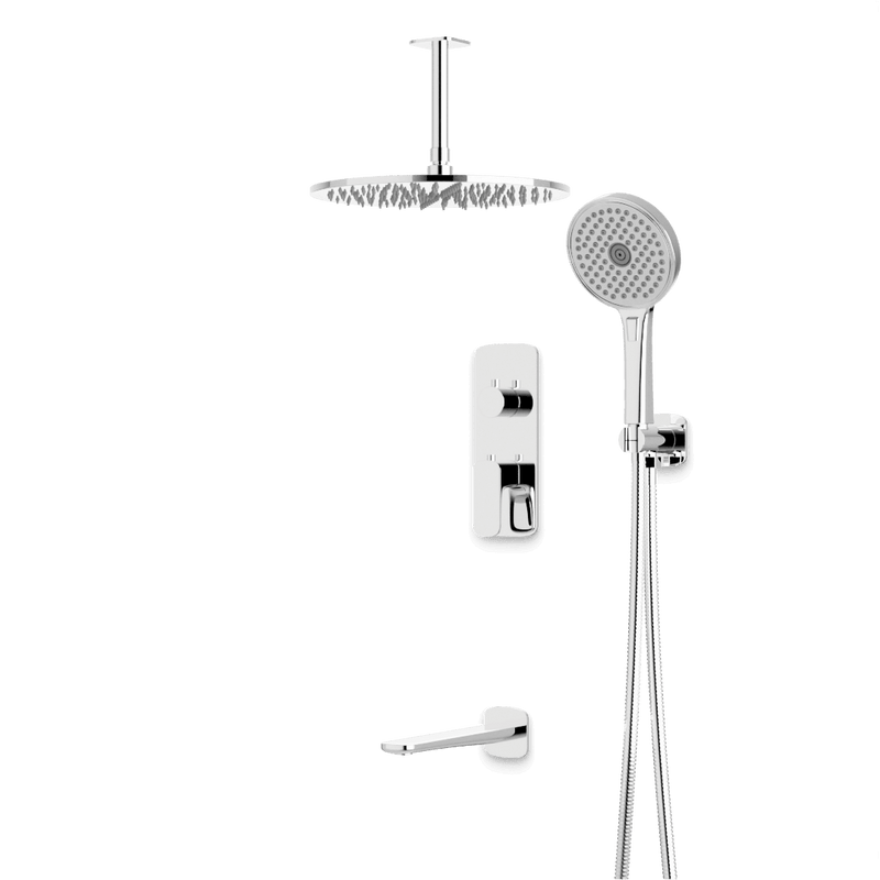 Harmony Thermostatic Shower Trim Kit with Hand Shower, Tub Filler - PS120TRCH image 4