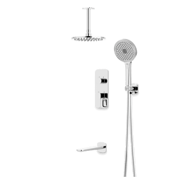 Harmony Thermostatic Shower Trim Kit with Hand Shower, Tub Filler - PS120TRCH thumbnail 5