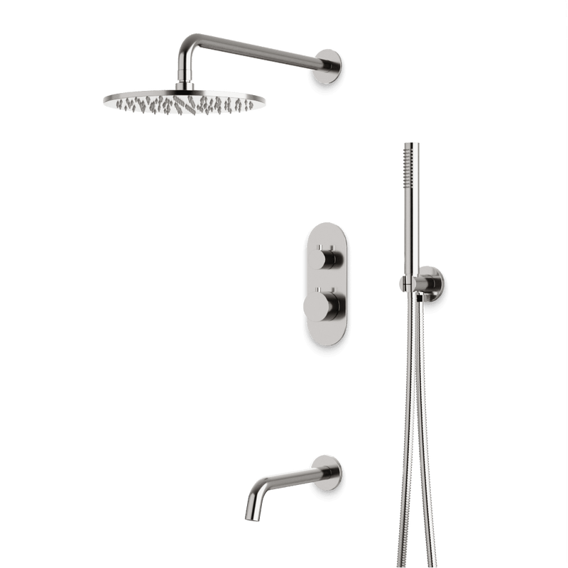 Opera Thermostatic Shower Trim Kit with Hand Shower, Tub Filler