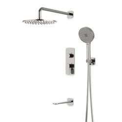 Harmony Thermostatic Shower Trim Kit with Hand Shower, Tub Filler - Brushed Nickel / 10" (standard) thumbnail 1