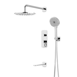 Harmony Thermostatic Shower Trim Kit with Hand Shower, Tub Filler - Chrome / 10" (standard) thumbnail 1
