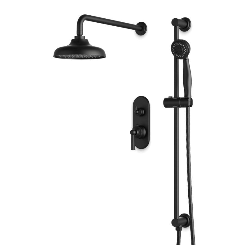 Classic Thermostatic Shower Trim Kit with Hand Shower on Slide Bar - PS136CLBK image 1