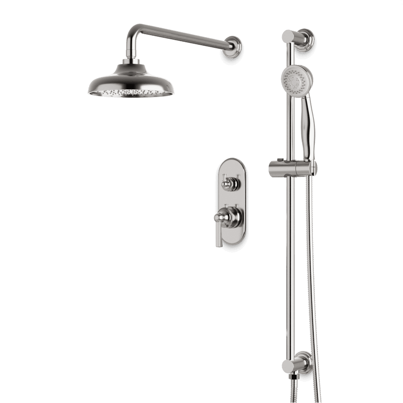 Classic Thermostatic Shower Trim Kit with Hand Shower on Slide Bar - PS136CLBN image 1