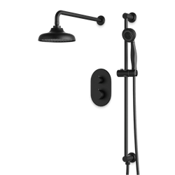 Classic Thermostatic Shower Trim Kit with Hand Shower on Slide Bar - PS136DCLBK thumbnail 1