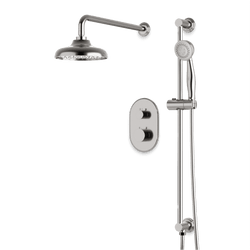 Classic Thermostatic Shower Trim Kit with Hand Shower on Slide Bar - PS136DCLBN thumbnail 1