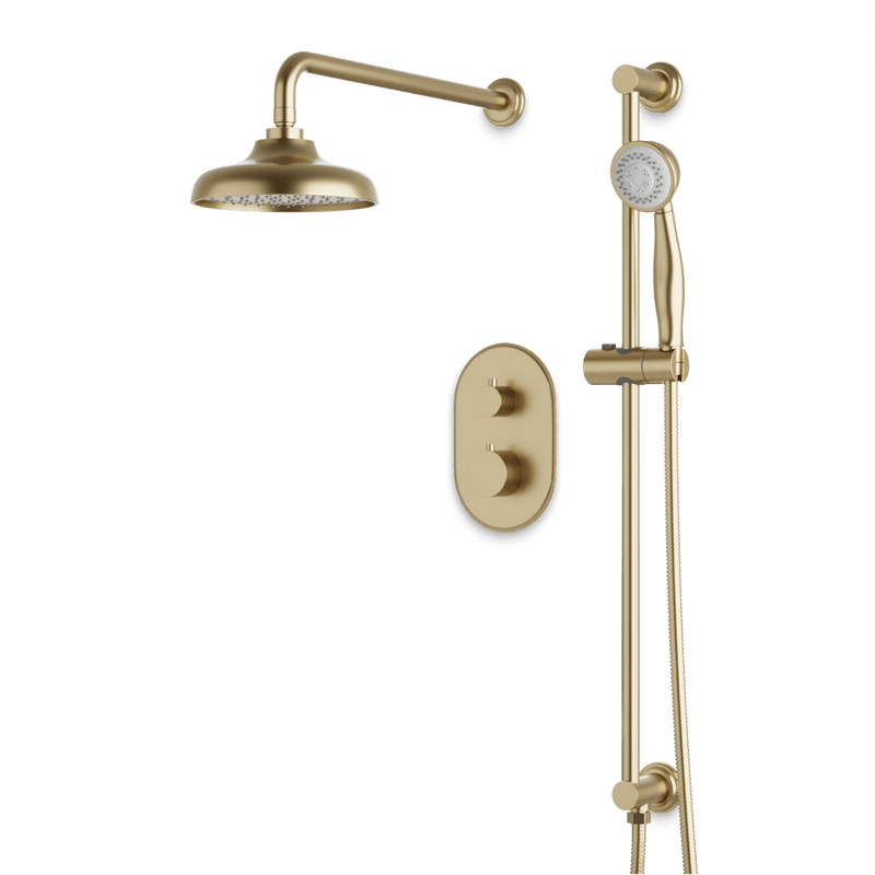 Classic Thermostatic Shower Trim Kit with Hand Shower on Slide Bar - PS136DCLSB image 1