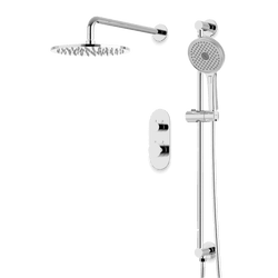 Opera Thermostatic Shower Trim Kit with Hand Shower on Slide Bar - Chrome / Linear thumbnail 1