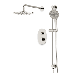 Opera Thermostatic Shower Trim Kit with Hand Shower on Slide Bar - Polished Nickel / Wide thumbnail 1