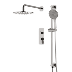 Harmony Thermostatic Shower Trim Kit with Hand Shower on Slide Bar - Brushed Nickel / 10" (standard) / Wall Mount thumbnail 1