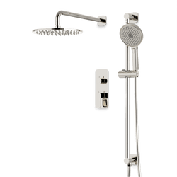 Harmony Thermostatic Shower Trim Kit with Hand Shower on Slide Bar - Polished Nickel / 10" (standard) / Wall Mount thumbnail 1