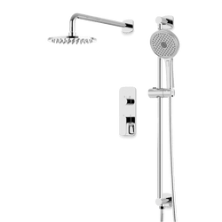 Harmony Thermostatic Shower Trim Kit with Hand Shower on Slide Bar - Chrome / 8" / Wall Mount thumbnail 1