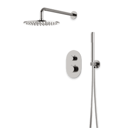 Opera Thermostatic Shower Trim Kit with Hand Shower - Brushed Nickel / Wide thumbnail 1